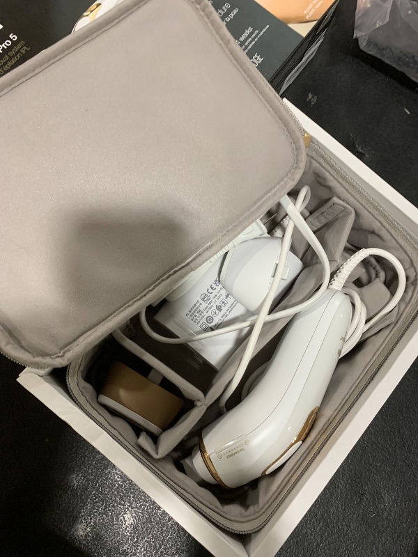 Photo 1 of Braun Smart IPL, Silk·Expert Pro 5: at Home Laser Hair Removal for Women and Men, Permanent Visible Hair Reduction in Hair Regrowth for Body & Face, Soft Pouch and Precision Head, IPL5157