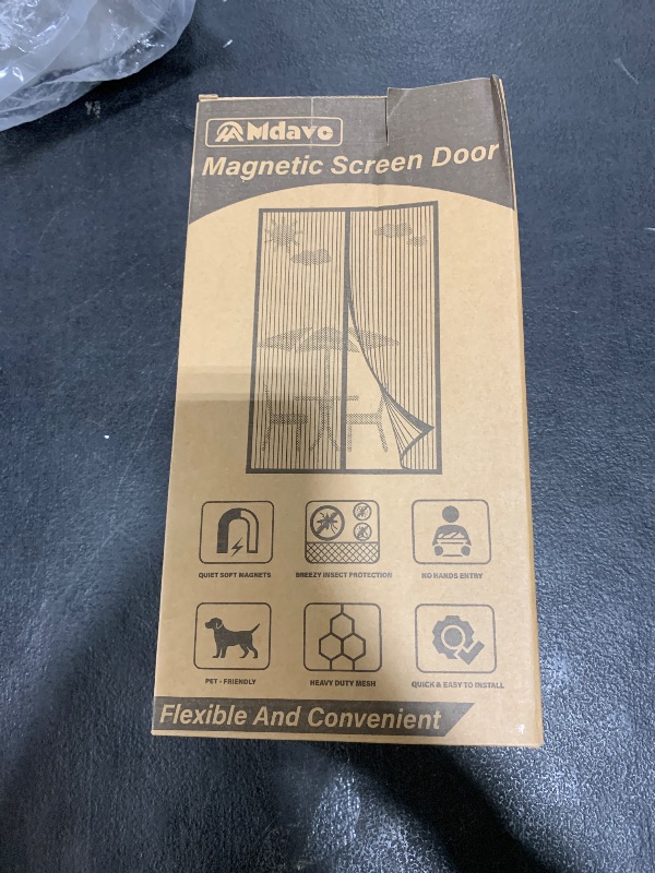 Photo 1 of Magnetic Screen Door,Screen Door Mesh,Keep Bugs Out, Easy Install Works with Front Doors, Sliding Doors,Fit Door Size 36 x 82 Inches