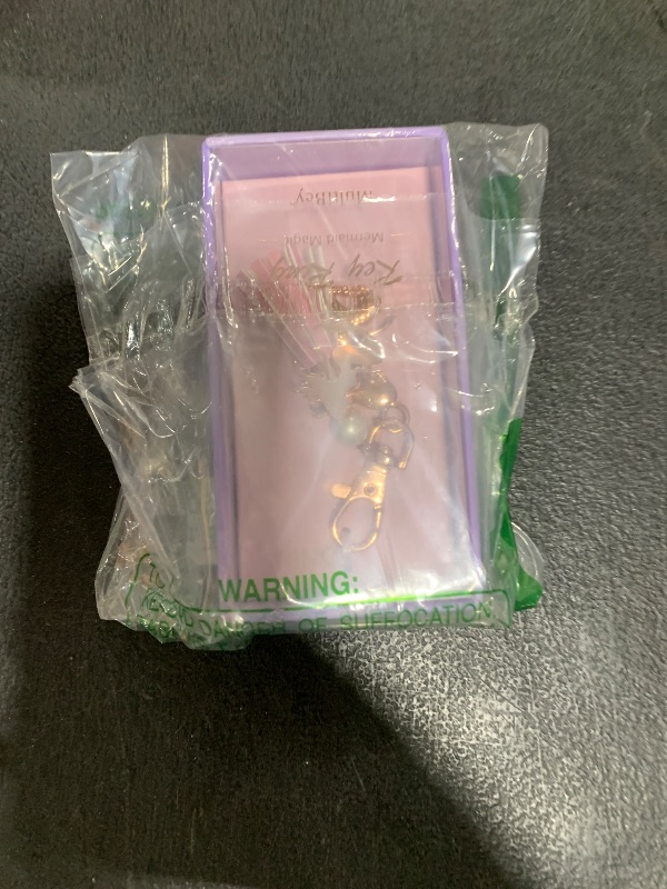Photo 1 of MultiBey Pendant Keychain PU Tassels Decors key Ring Jewelry for Ladies Girls Handbag Tote Bag (Mermaid)