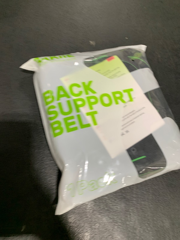 Photo 1 of Rakiie Back Brace for Lower Back Pain Relief, 8X Powerful Lumbar Support with 3D Pad, Support Belt for Men Women, Breathable Back Support Brace with Adjustable Strap, Green Size M (Waist: 33.5"-39.4")