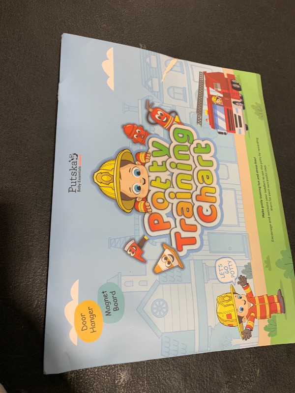 Photo 1 of Potty Training Chart with 35 Stickers, 3 Reminder Stickers and Crown for Toddlers Boys and Girls - Potty Training Rewards for Kids - Fireman