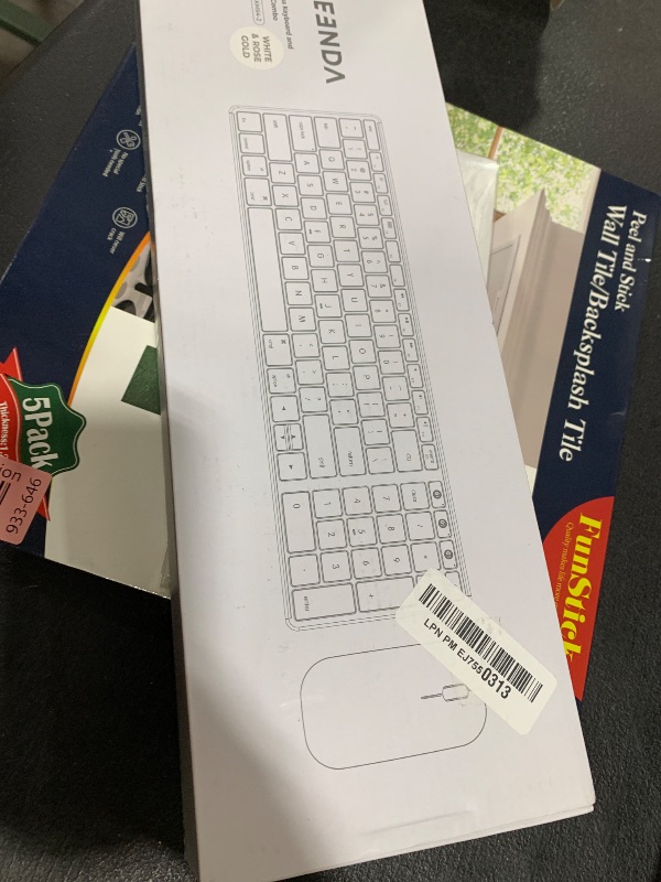 Photo 1 of seenda Bluetooth Keyboard and Mouse for Mac, SKM64-2 Multi-Device Rechargeable Slim Wireless Keyboard Mouse Stainless Steel Full Size, Compatible with MacBook Pro/Air, iPad, Mac - White Rose Gold