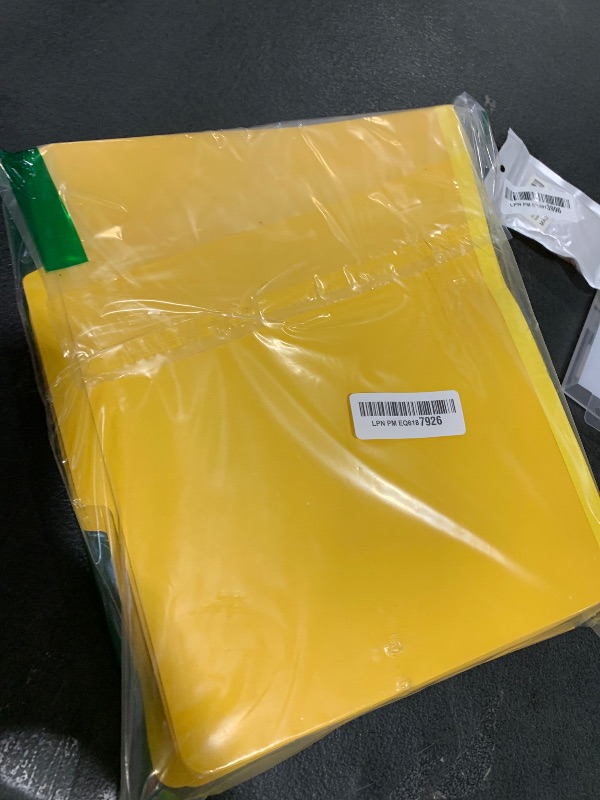 Photo 1 of 10 Blue Summit Supplies Classification Folders, 1-Divider, Letter Size, Yellow, with 2 Inch Tyvek Expansions, Durable 2 Prong Design for Organizing Standard Medical Files & Office Reports, 10 Pack