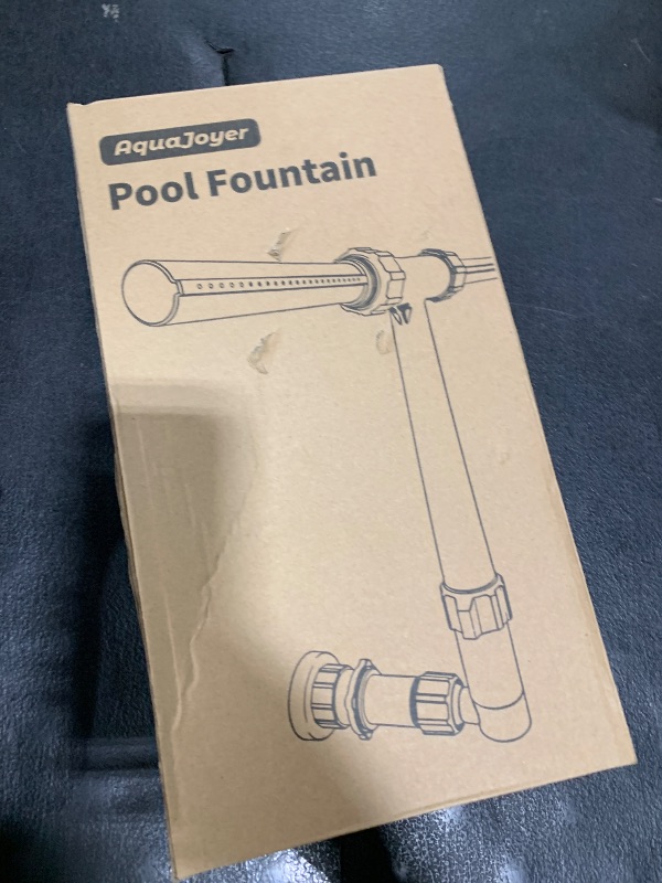 Photo 1 of Dual Spray Pool Fountain, 10-20°F Cooler Water for Above/In-Ground Pools, Dual Spray Waterfall Sprinkler Fountain, Adjustable Waterfall Cooling and Relaxation (Upgraded White?Included 3inch Tube?)