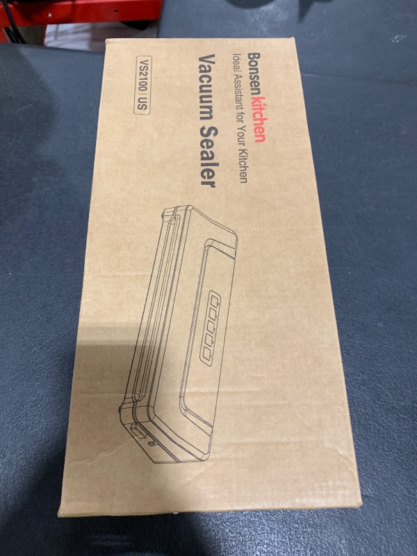 Photo 1 of [Updated 2025] Bonsenkitchen Vacuum Sealer Machine + 40 Vacuum Bags, Fast-Compact/Multi-Functional Food Vacuum Sealer with External Vacuum System, Silver