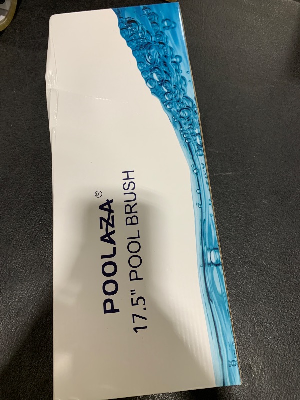 Photo 1 of POOLAZA Pool Brush, 17.5'' Pool Brush Head for Inground Pools & Above-Ground Pools, Durable Pool Scrub Brush Fit Standard Pool Pole, Enhanced Pool Brushes for Cleaning Pool Walls with Curved Ends