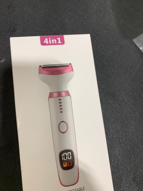 Photo 1 of Beanify Electric Razors LED Display for Women Men, 2025 Wet/Dry Ladycsdc Shaver,4 in 1 Cordless Hair Remover with IPX7 Waterproof,Smooth & Silky HTYSFTb Electric Grooming Set (Pink & White)
