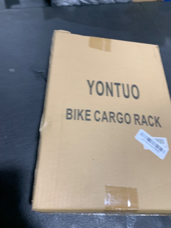 Photo 1 of YONTUO Rear Bike Rack with Extra Long Shelf's Arms,Universal Bike Cargo Rack,Bicycle Pannier Rack with Reflector and Cargo Net,Touring Carrier Rack fit 26”-29” and 700c,BCR03