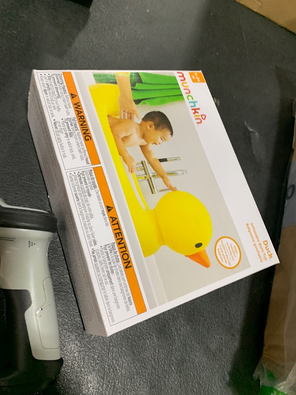 Photo 1 of Munchkin® Duck™ Inflatable Baby Bathtub with White Hot® Heat Alert, Classic Yellow Ducky