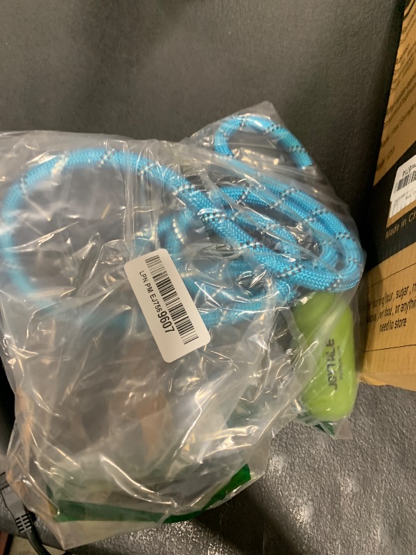 Photo 1 of Joytale Reflective Dog Leash, Heavy Duty Nylon Rope with Poop Bag Holder, Highly Reflective Threads Leashes for Medium Large Dogs, SkyBlue, 6'×1/2''