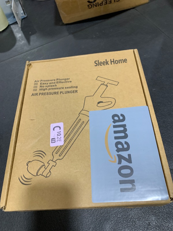 Photo 1 of Air Plunger Drain Clog Remover By Sleek Home- High-Pressure Air Toilet Plunger & Drain Unclogger- Drain Cleaner & Hair Clog Remover Air Blaster (ABS)