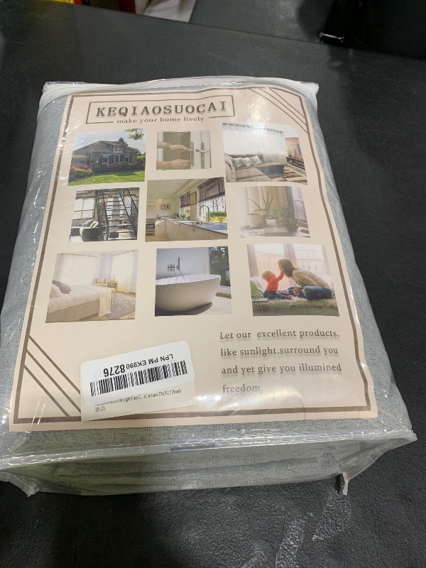 Photo 1 of 100% Blackout Window Curtain Panels, Back Tab Rod Pocket Hook Belt Pleated Look Curtains for Track System, Energy Efficient Drapes for Living Room Patio Door Blinds Light Grey 72x102 1 Pair