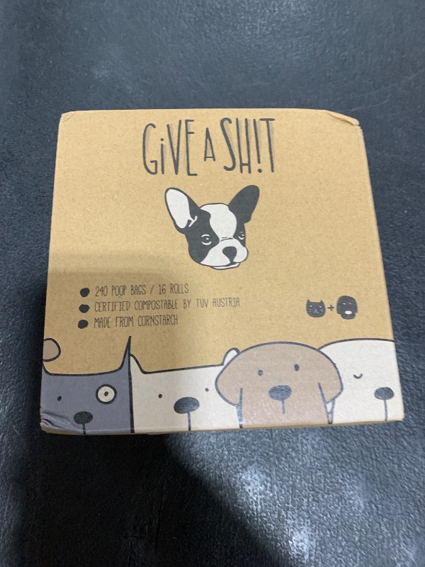 Photo 1 of 100% Certified Home Compostable Dog Poop Bags - 10% to Charity - ASTM D6400 & EN 13432 Compliant - 240 x Plant Based Compostable Poop Bags (16 Rolls)