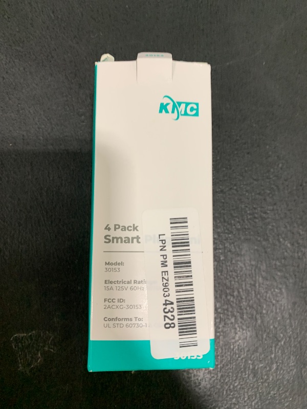 Photo 1 of KMC Smart Plug Mini 4-Pack, Wi-Fi Outlets for Smart Home, Remote Control Lights and Devices from Anywhere, No Hub Required, ETL Certified, Works with Alexa and Google Home