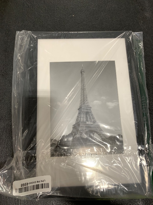 Photo 1 of upsimples 8x12 Picture Frame, Display Pictures 6x8 with Mat or 8x12 Without, Wall Hanging Photo Frames, Black, 1 Pack