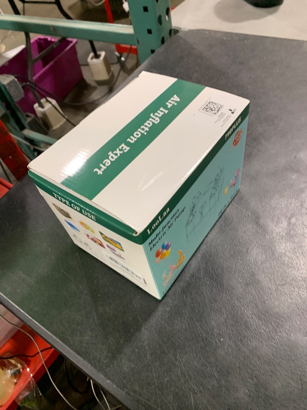 Photo 1 of LooLaa Balloon Pump 3-in-1 Triple Inflating Ports Electric Air Pump for All Latex 260q Foil Mylar Balloons Inflation, Quick-Fill Inflator Deflator for Pool Floats Air Beds Inflatables-Green