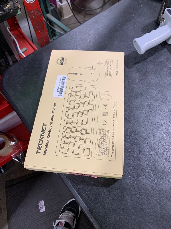 Photo 1 of TECKNET Wireless Keyboard and Mouse Combo, Mini Cordless Computer Keyboard and Mouse Set 2.4GHz, Silent Adjustable 1600 DPI, Quiet Click, Lag-Free for Computer, Laptop, PC, Windows, Mac, Chrome OS