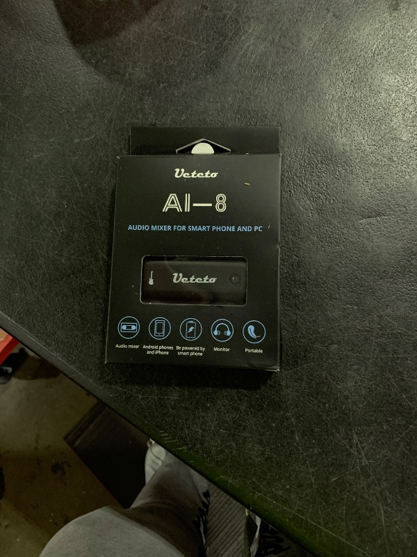 Photo 1 of Ueteto Audio Interface for Guitar, Portable Internal Recording Sound Card for Live Streaming for Iphone, Ipad and Android smartphones and tablets, No Driver Needed