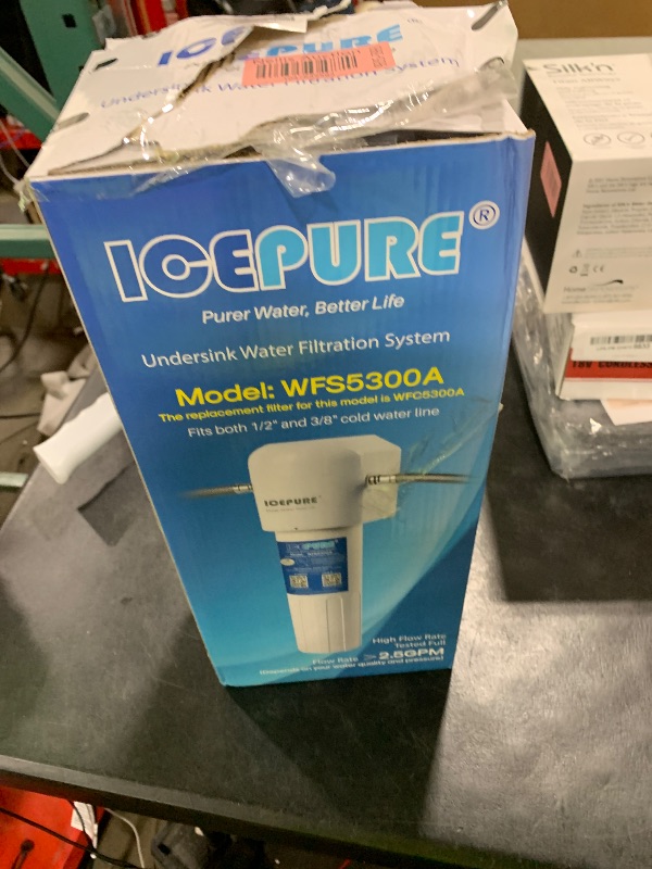 Photo 1 of ICEPURE Under Sink Water Filter System, 3 Years or 22000 Gallons Ultra High Life NSF/ANSI 42 Certified, Removes Heavy Metals,Chlorine,Direct Connect Under Counter Drinking Water System, USA Tech