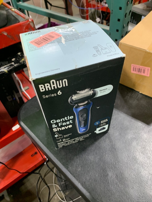 Photo 1 of Braun Electric Shaver for Men, Series 6 6172cc, Wet & Dry Shave, Shaving Kit with SmartCare Center and Precision Trimmer