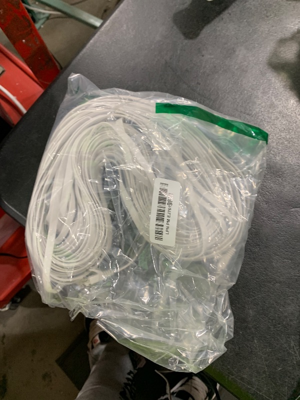 Photo 1 of Jadaol Cat 6 Ethernet Cable 100 ft, Outdoor & Indoor 10Gbps Support Cat8 Cat7 Network, Flat RJ45 Internet LAN Computer Patch Cable for Router, Modem, Switch, Gaming Consoles, Streaming Devices, White