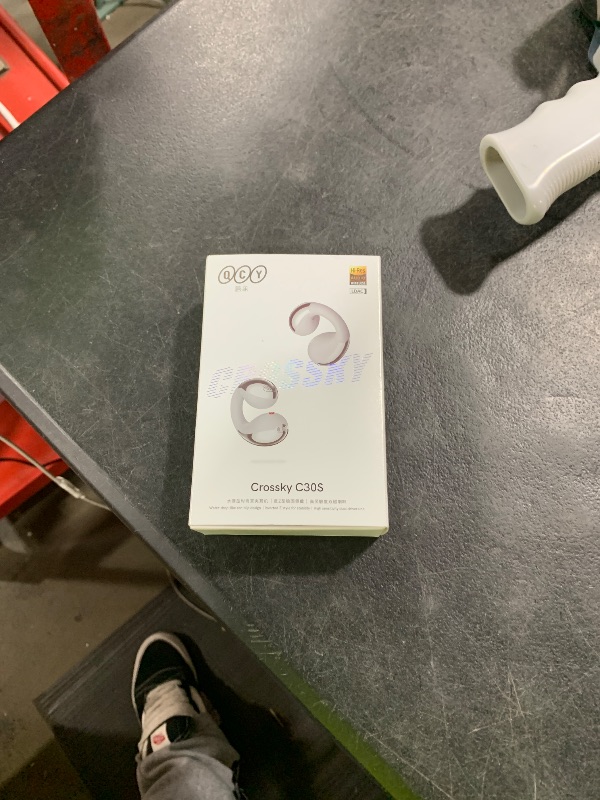 Photo 1 of QCY Crossky C30S Open Ear Earbuds, Ultra-Comfort Clip On Ear Buds Wireless Bluetooth 6.0, LDAC Hi-Res Audio, Deep Bass, 40H Playtime, Fast Charging, IPX5 Waterproof Sports/Running Earphones