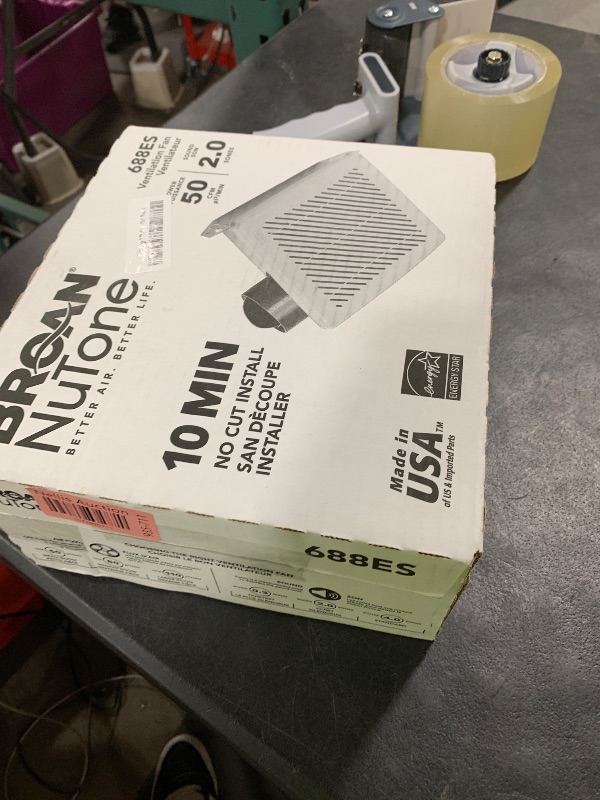 Photo 1 of Broan-NuTone® Bathroom Exhaust Fan, 50 CFM Modern Grille, Energy Star Fan, 2.0 Sones