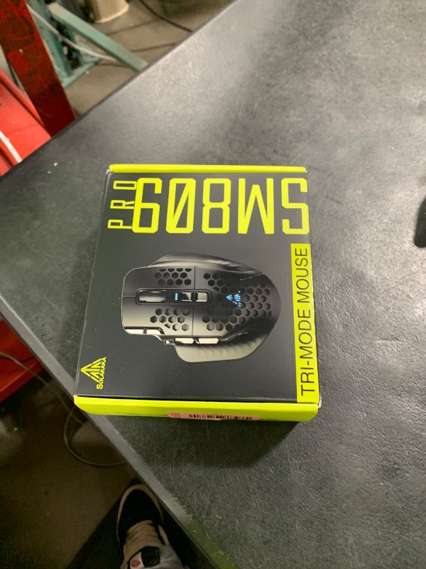 Photo 1 of SOLAKAKA SM809 Pro Wireless MMO Gaming Mouse with 9 Side Buttons,24000 DPI,Triple Connectivity (2.4G/BT5.0/Wired) RGB MMO Mouse for Gamer,16 Programmable Macros,Up to 350H Battery Life,Black