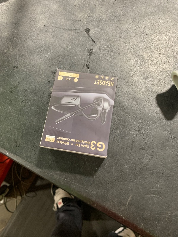 Photo 1 of Seflorgo Trucker Bluetooth Headset with DSP Noise Cancelling Microphone, Open Ear Headphones for Calling, Bluetooth 5.3 Wireless Headset with Mute Button for Computer Work, 16H Playtime