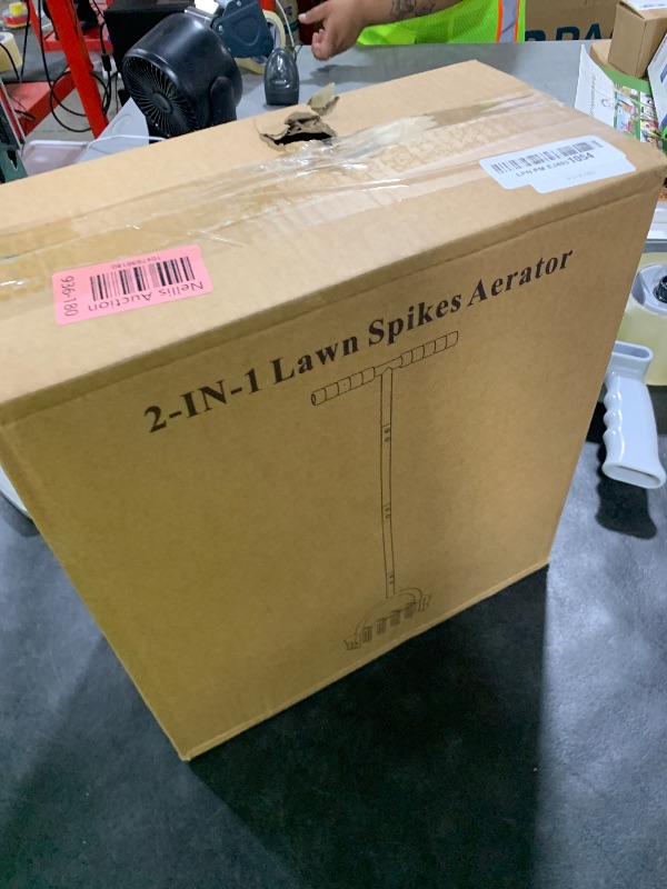 Photo 1 of QZTODO 2-in-1 Lawn Core Aerator Lawn Tool, 43 Inch Manual Soil Aerator Grass Aerating Tool Aeration for Yard