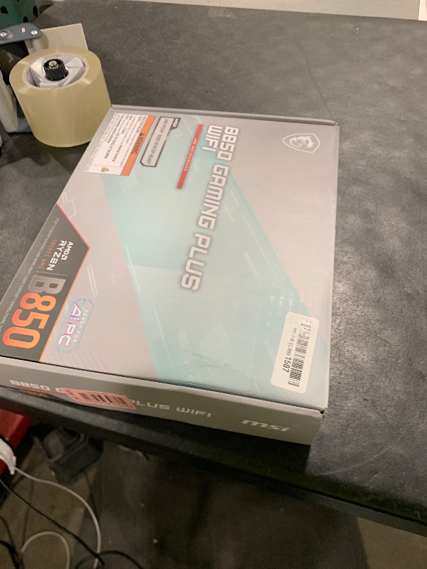 Photo 1 of MSI B850 Gaming Plus WiFi Motherboard, ATX - Supports AMD Ryzen 9000/8000 / 7000 Processors, AM5 - DDR5 Memory Boost 8200+ MT/s (OC), PCIe 5.0 x16 & 4.0 x16, M.2 Gen5, Wi-Fi 7, 5G LAN