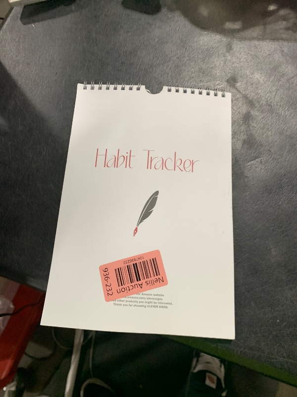 Photo 1 of Habit Tracker Calendar (Undated 12 Month) with Silver Spiral Bound and Hanger, 7"x10" Habit Planner, Daily Weekly and Monthly Habit Tracker Journal, Habit Calendar, Colorful Layout.