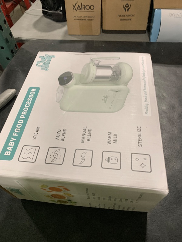 Photo 1 of Chefhandy Baby Food Maker, 5 in 1 Baby Food Processor with Steaming Basket, Auto Cooking & Grinding, Touch Screen Control, Baby Steamer and Blender, Baby Food Puree Maker Warmer Mills Machine (Green)