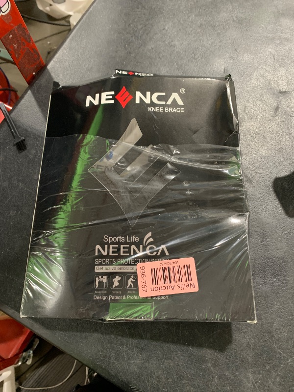 Photo 1 of NEENCA Knee Brace for Knee Pain, Compression Knee Support with Air Mesh Fabric, Adjustable Knee Wrap with Side Stabilizers, Ultra-Soft Bandage for Sports, Running, Meniscus Tear, ACL, Arthritis Relief