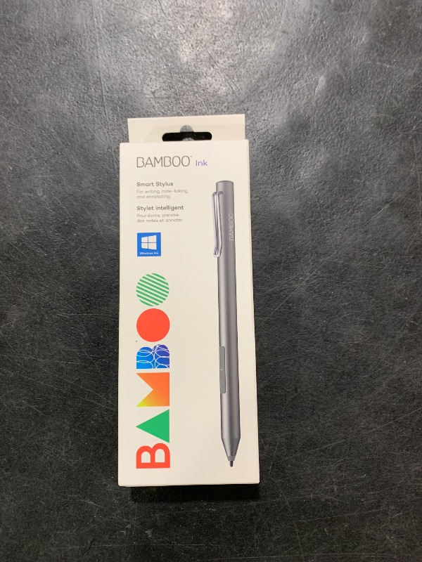 Photo 1 of Wacom Bamboo Ink Smart Stylus for Windows Ink Second Generation CS323AG0A, Grey, Small