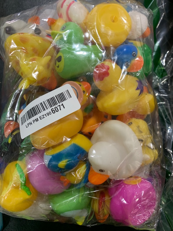 Photo 1 of XY-WQ 50 Pack Rubber Duck for Jeeps Ducking - 2.3 Inch Bulk Floater Duck for Kids - Baby Bath Toy Assortment - Party Favors, Birthdays, Bath Time, and More (50 Varieties)