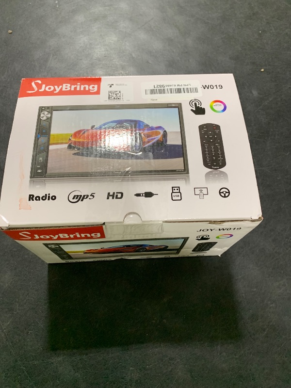Photo 1 of SJoyBring Upgrade Wireless Double Din Car Stereo with Apple Carplay, Android Auto, Dash Cam, Bluetooth, 4-Channel RCA, 2 Subwoofer Ports, 7" HD Capacitive Touchscreen Car Radio, 60W*4, Backup Camera