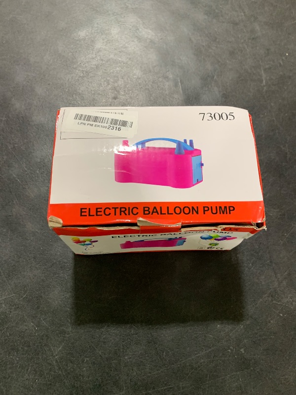 Photo 1 of IDAODAN Electric Balloon Pump, Portable Electric Balloon Blower Machine Balloon Air Pump Dual Nozzle110V 600W Balloon Inflator for Party Decorations