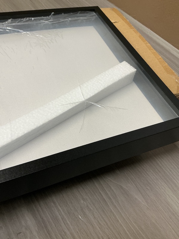 Photo 1 of SEE NOTES PICTURES ……….Califortree 11x11 Shadow Box Frame with Soft Linen Back - Metal Push Pins Included, Memory Box Display Case for Memorabilia Flower Awards Medals Wedding Photos, Black