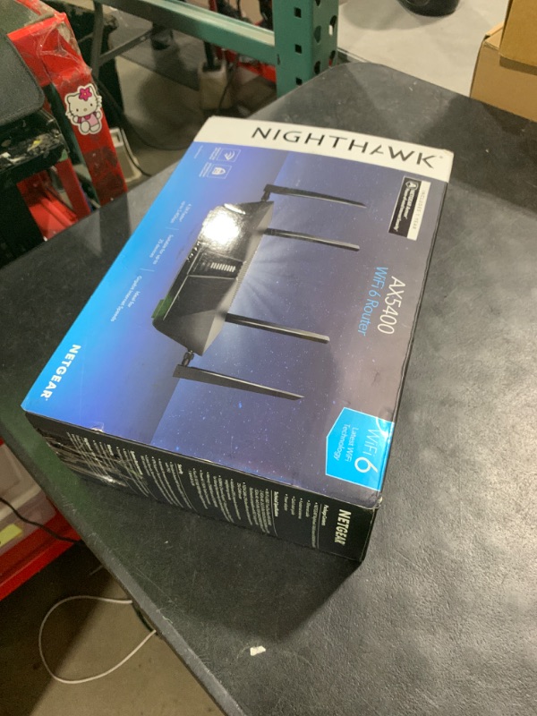 Photo 1 of NETGEAR Nighthawk 6-Stream Dual-Band WiFi 6 Router (RAX54S) – Security Features, AX5400 Wireless Speed, Up to 5.4 Gbps, Covers up to 2,500 sq. ft., 25 Devices - 1-Year Armor Subscription Included