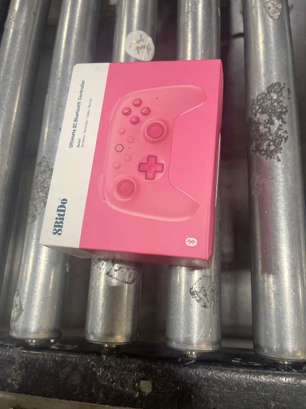 Photo 1 of 8BitDo Ultimate 2C Bluetooth Controller for Switch/Switch 2, Wireless Controller with 6-Axis Motion Control, Rumble Vibration, Refined D-Pad and Bumpers, and Hall Effect Joysticks (Pink)