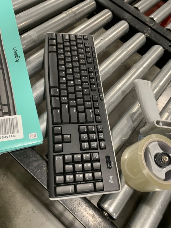Photo 1 of Logitech K270 Wireless Keyboard for Windows, 2.4 GHz Wireless, Full-Size, Number Pad, 8 Multimedia Keys, 2-Year Battery Life, Compatible with PC, Laptop, Black