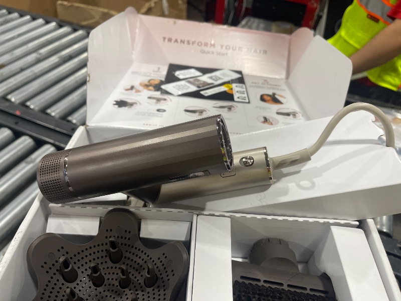 Photo 1 of Shark SpeedStyle Pro Flex Professional Performance High-Velocity Hair Dryer System with Scalp Shield & IQ Speed Styling and Drying Suite, Lightweight, Ionic, No Heat Damage, Mocha Silver, HD542