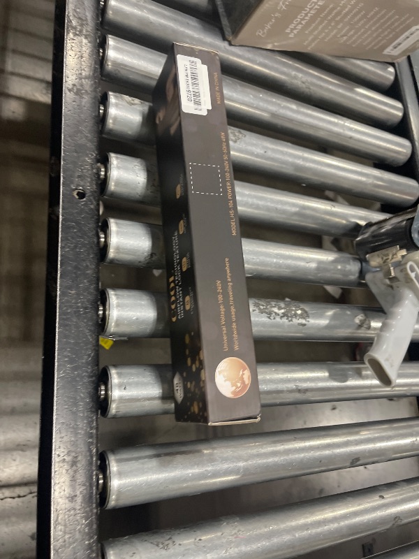 Photo 1 of SKIMI Airflow Styler, Titanium Flat Iron Hair Straightener, Professional Curling Iron with Cooling Air Vents to Lock in Style, 5 Temps & Dual Voltage, Auto Off(Black & Blush Gold).