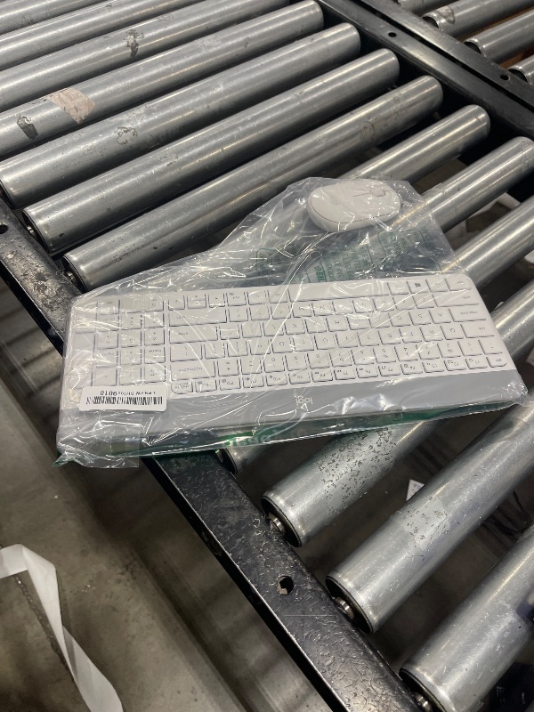 Photo 1 of Logitech MK470 Slim Wireless Keyboard and Mouse Combo - Modern Compact Layout, Ultra Quiet, 2.4 GHz USB Receiver, Plug n' Play Connectivity, Compatible with Windows - Off White