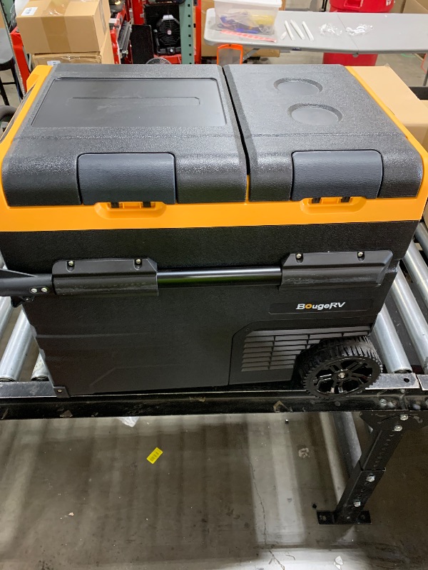 Photo 1 of BougeRV 12 Volt Car Refrigerator, CRD2 43 Quart Portable Fridge Freezer with APP Control, -4? to 68? Dual Zone Compressor Electric Cooler 12/24V DC, 110~240V AC for Overlanding, Camping, RV, Truck
