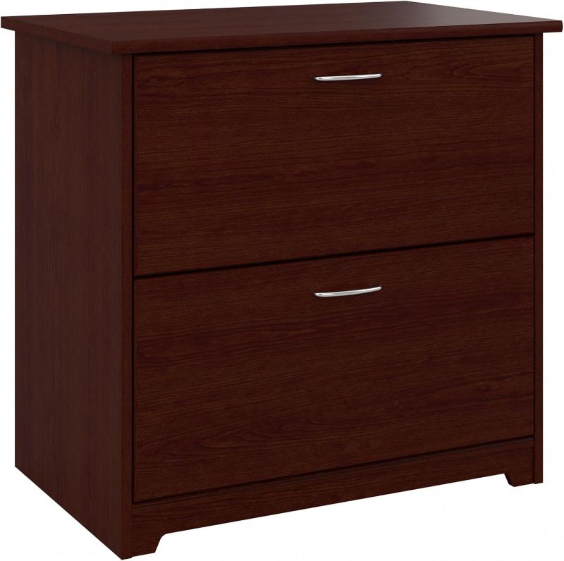 Photo 1 of Bush Furniture Cabot 2 Drawer Lateral File Cabinet in Harvest Cherry, Home Office Chest for Letter, Legal, and A4-size Document Storage
