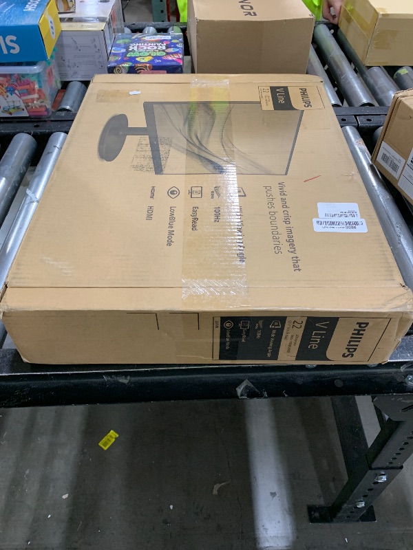 Photo 1 of Philips 22 inch Class Thin Full HD (1920 x 1080) Monitor, 100Hz Refresh Rate, VESA, HDMI x1, VGA x1, LowBlue Mode, Adaptive Sync, 4 Year Advance Replacement Warranty, 221V8LB