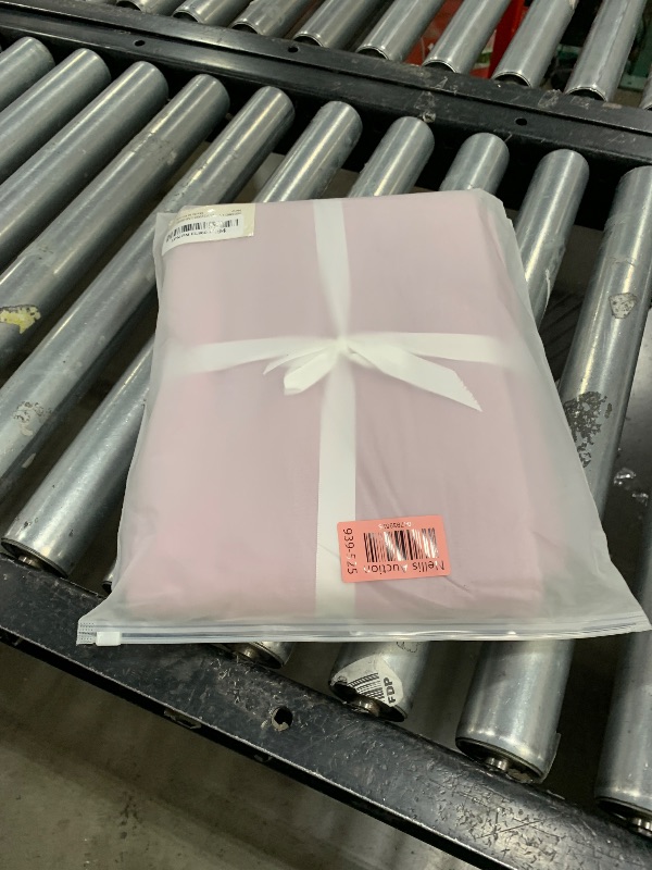 Photo 1 of NEXHOME PRO Duvet Cover Set 100% Washed Cotton Kids Twin XL 66"x92", Organic Natural Linen Like Textured 2 Pieces Bedding Set Lavender Lilac with Zipper Closure, Corner Ties, Breathable (No Comforter)