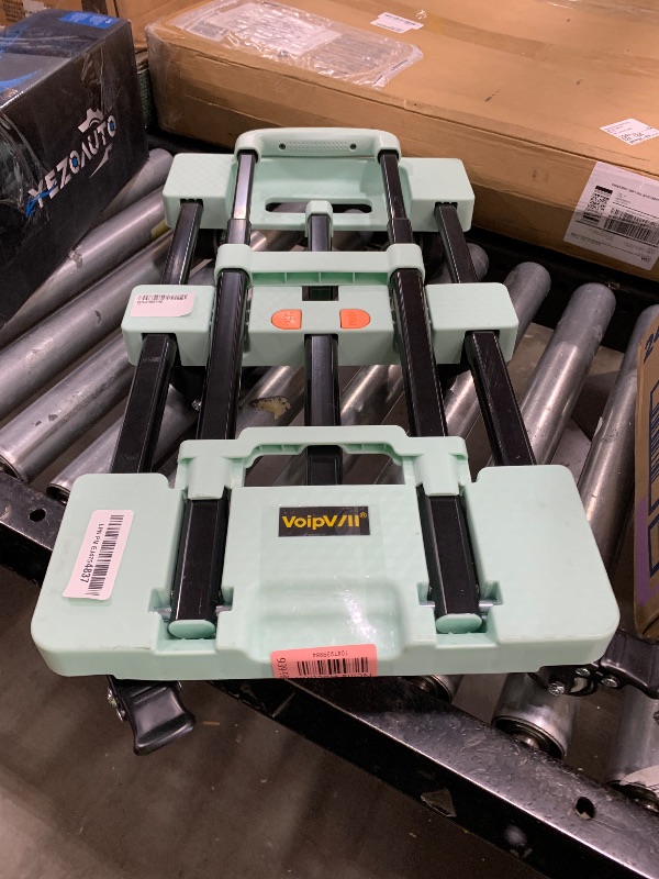 Photo 1 of Voipvvii Folding Hand Truck 500lbs Heavy Duty Portable - 6 Wheels Collapsible Design with 2 Elastic Ropes, Lightweight 6.5lbs for Travel, Moving & Storage
